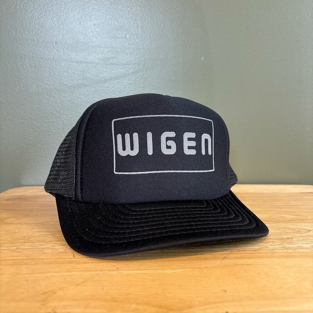 Vintage Wigen Water Technologies Black Mesh Trucker Snapback Hat